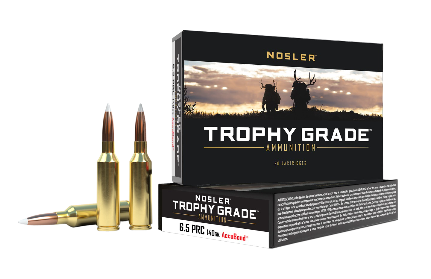 Nosler Trophy Grade 6.5 PRC 140gr AccuBond - Box or Case