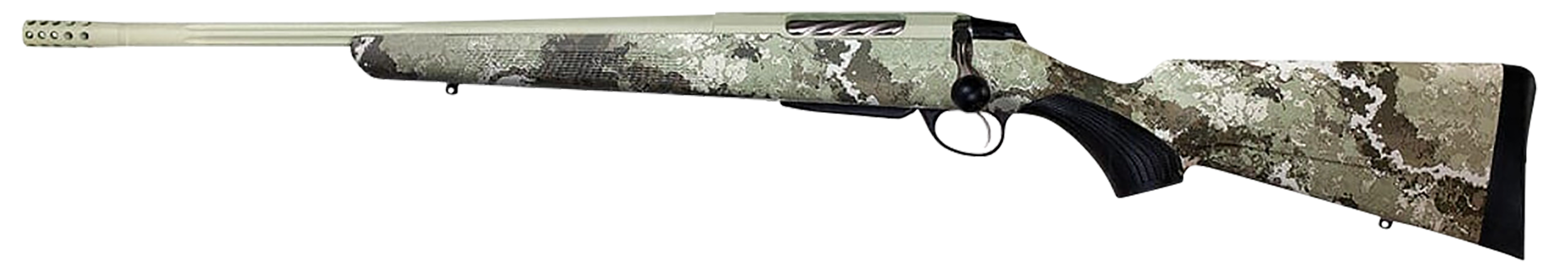 Tikka T3x Lite 6.5 Creedmoor 24.30" 3+1 Bolt Action Left Hand Rifle - Desert Verde Cerakote/ Veil Alpine Stock