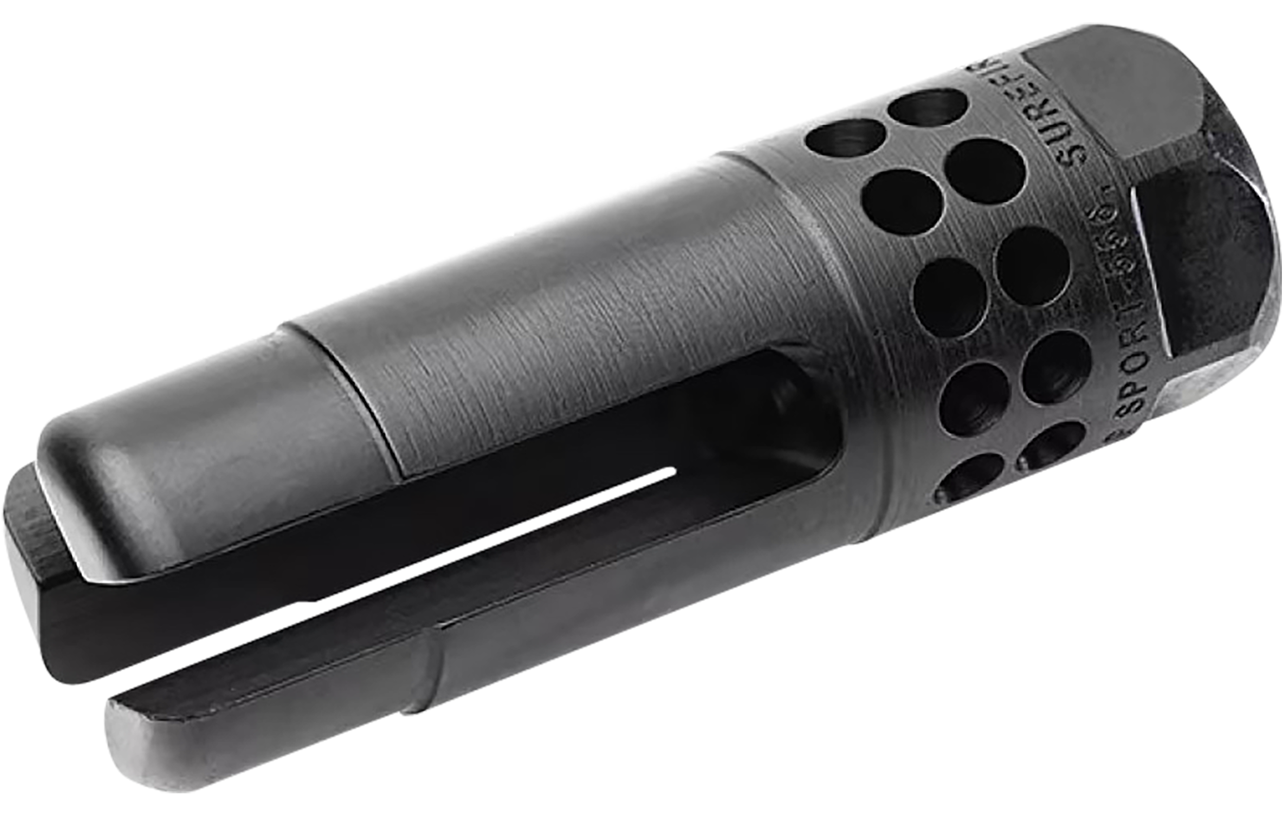 Surefire Warcomp Sport 7.62mm NATO 5/8x24 3-Prong Flash Hider - DLC Stainless Steel