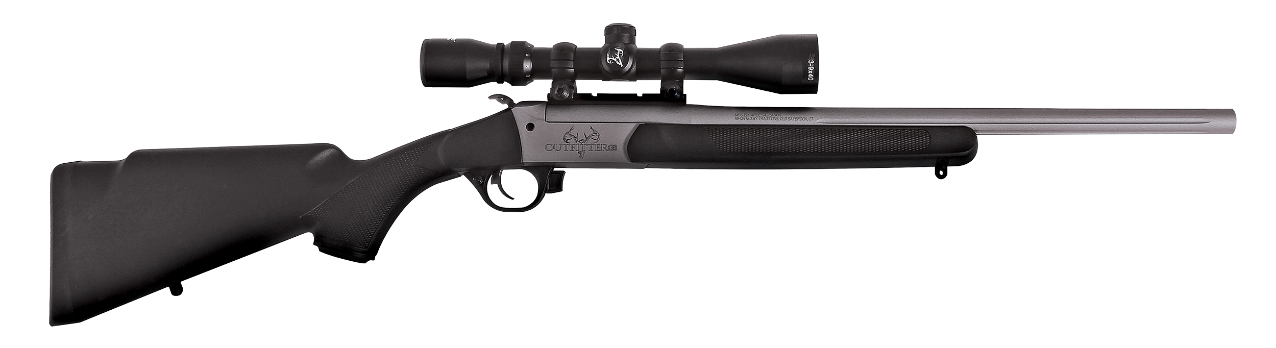 Traditions Outfitter G3 35 Rem 22" 1-Rd Break-Open Rifle w/ 3-9x40mm Scope
