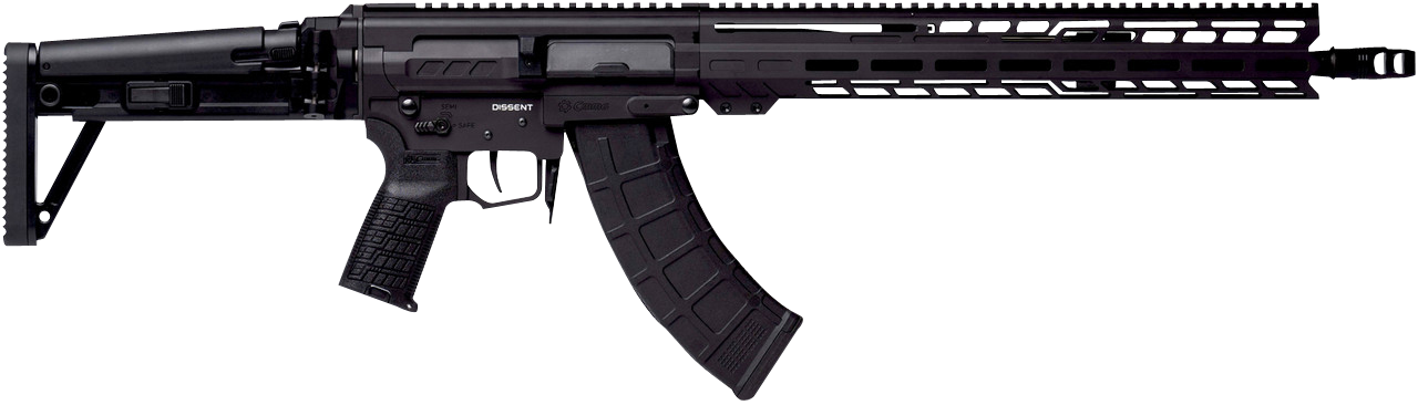 CMMG Dissent MK47 7.62x39mm 16.10" 30+1 Semi-Auto Rifle - Black Armor