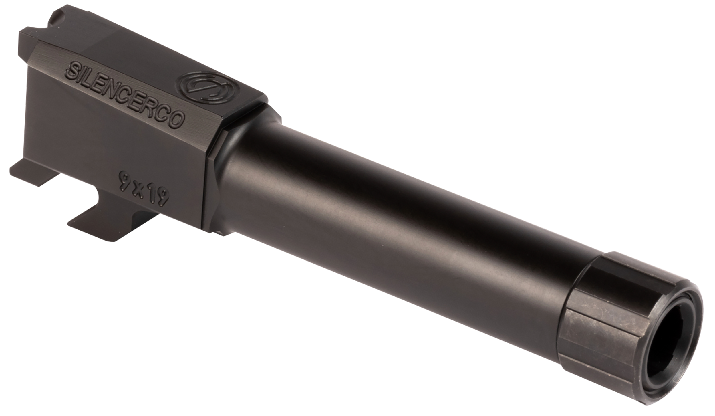 SilencerCo AC2290 Threaded Barrel 9mm Luger 3.50" 1/2x28 Black Nitride - Fits S&W M&P Shield