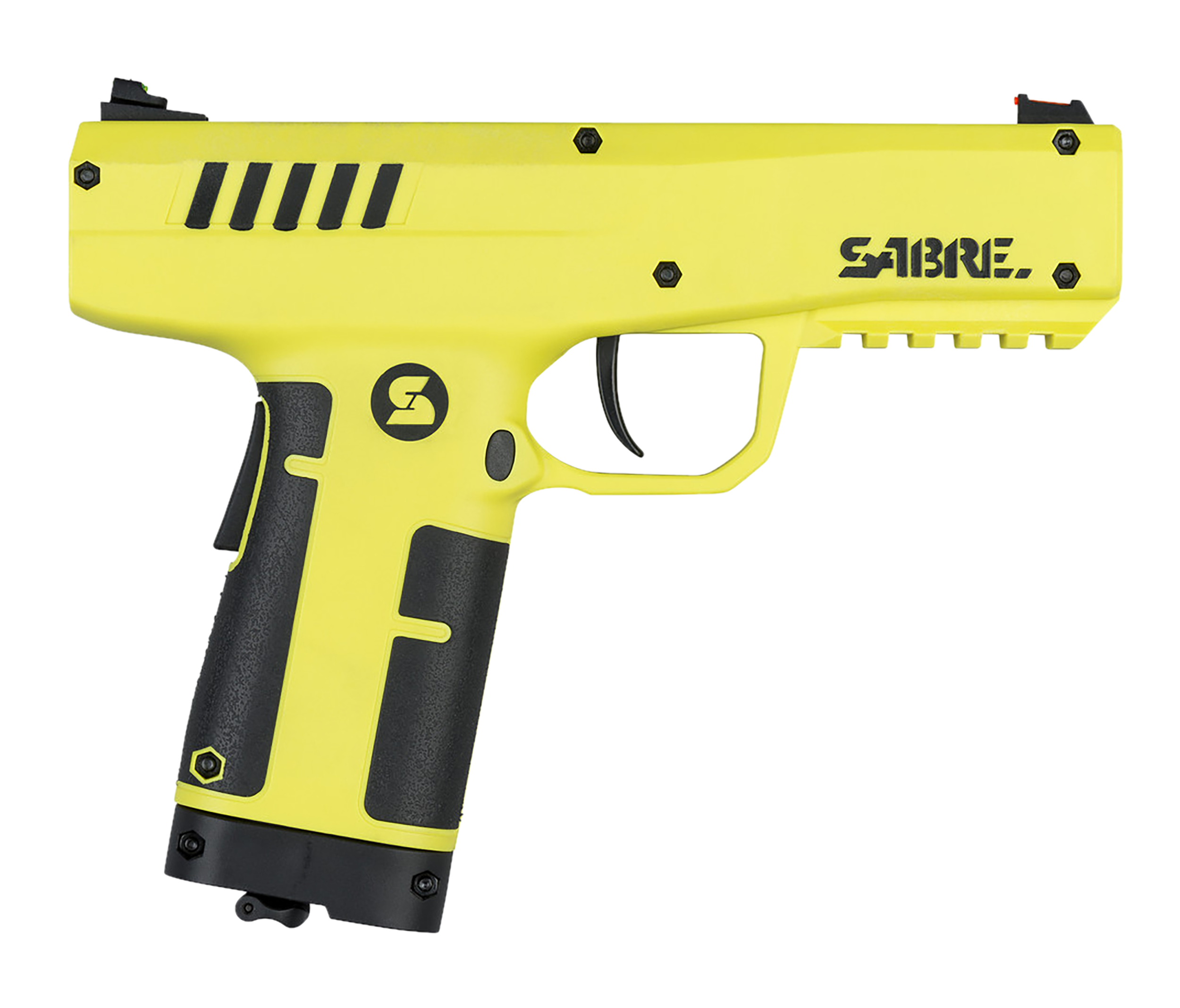 Sabre SLP1C Compact Pepper Projectile Launcher .68 Cal 7-Rd 175ft Range Black/Yellow