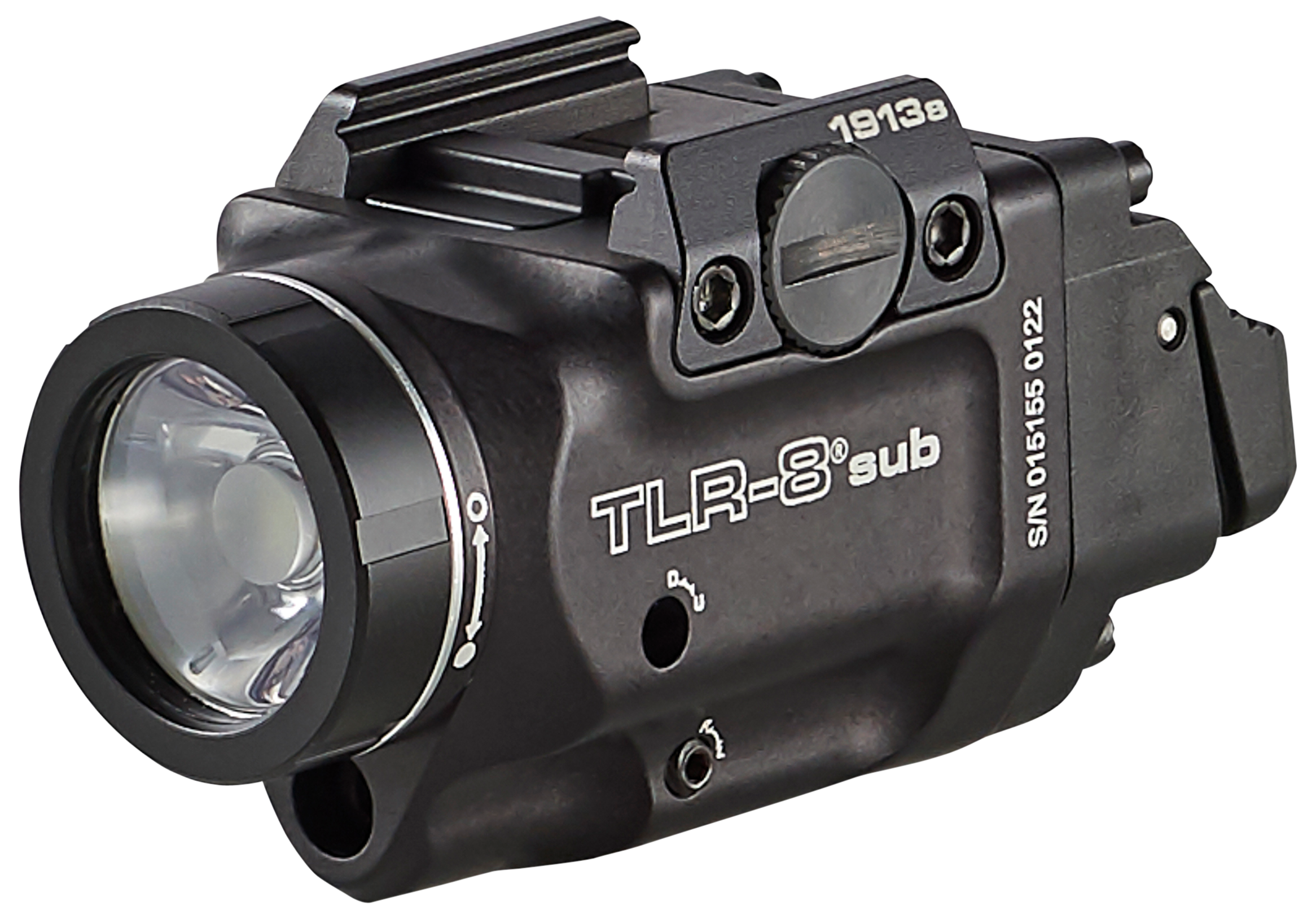 Streamlight TLR-8 Sub Gun Light with Red Laser 500 Lumens White LED 1913 Short Rail - Black Anodized
