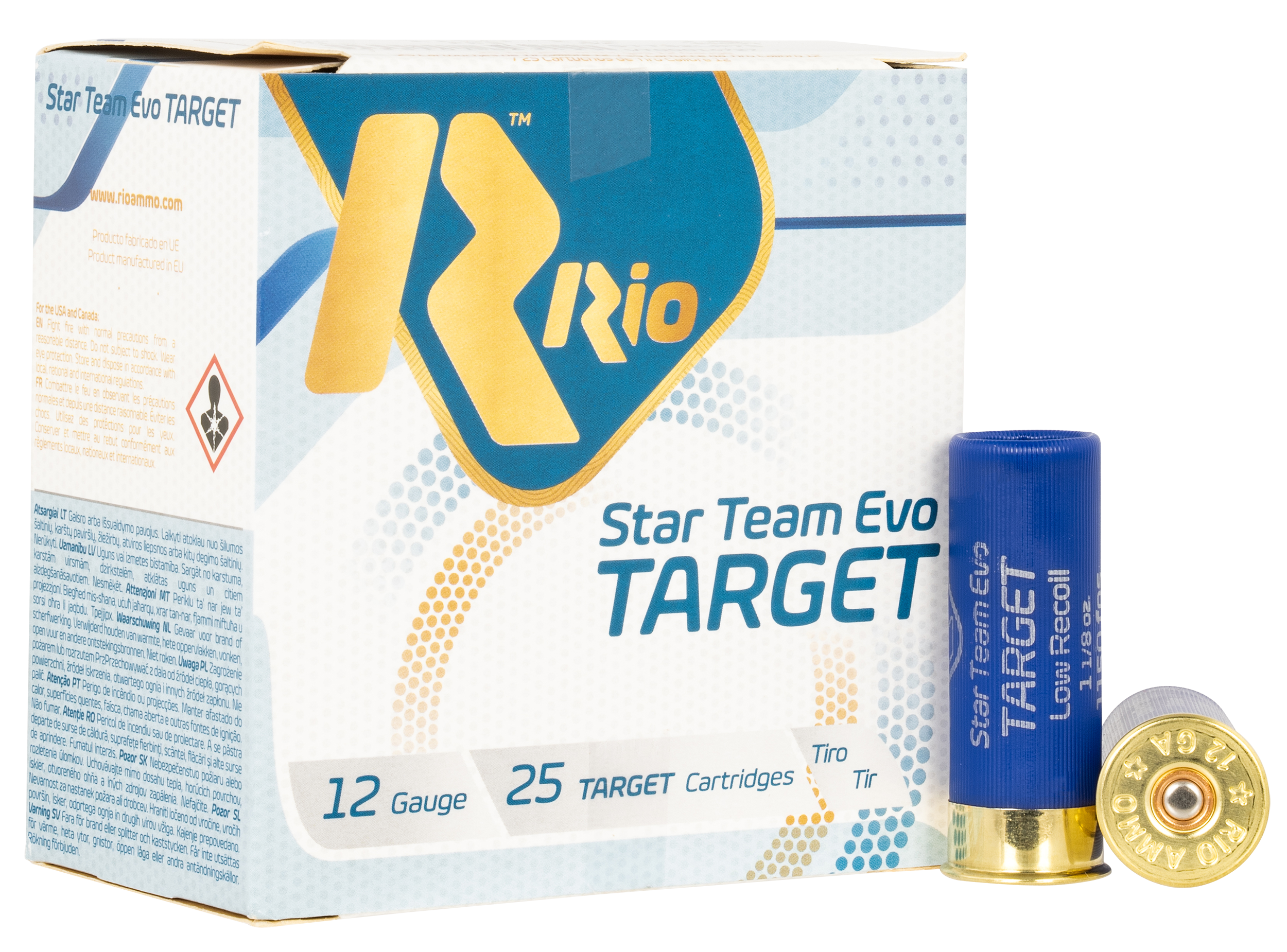 Rio Ammunition Team Target 12 Gauge 2.75" 1-1/8 oz 7.5 Shot - Box or Case