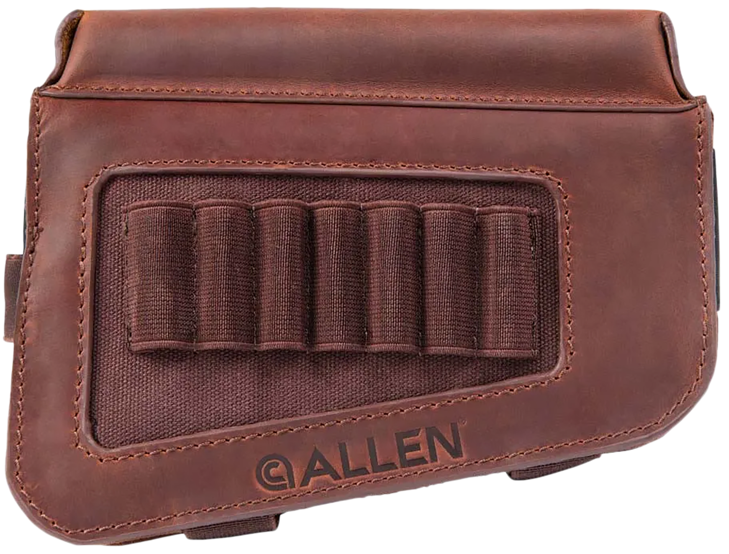 Allen 8519 Westcliff Leather Buttstock Cartridge Carrier 7-Rd - Raised Cheek Piece