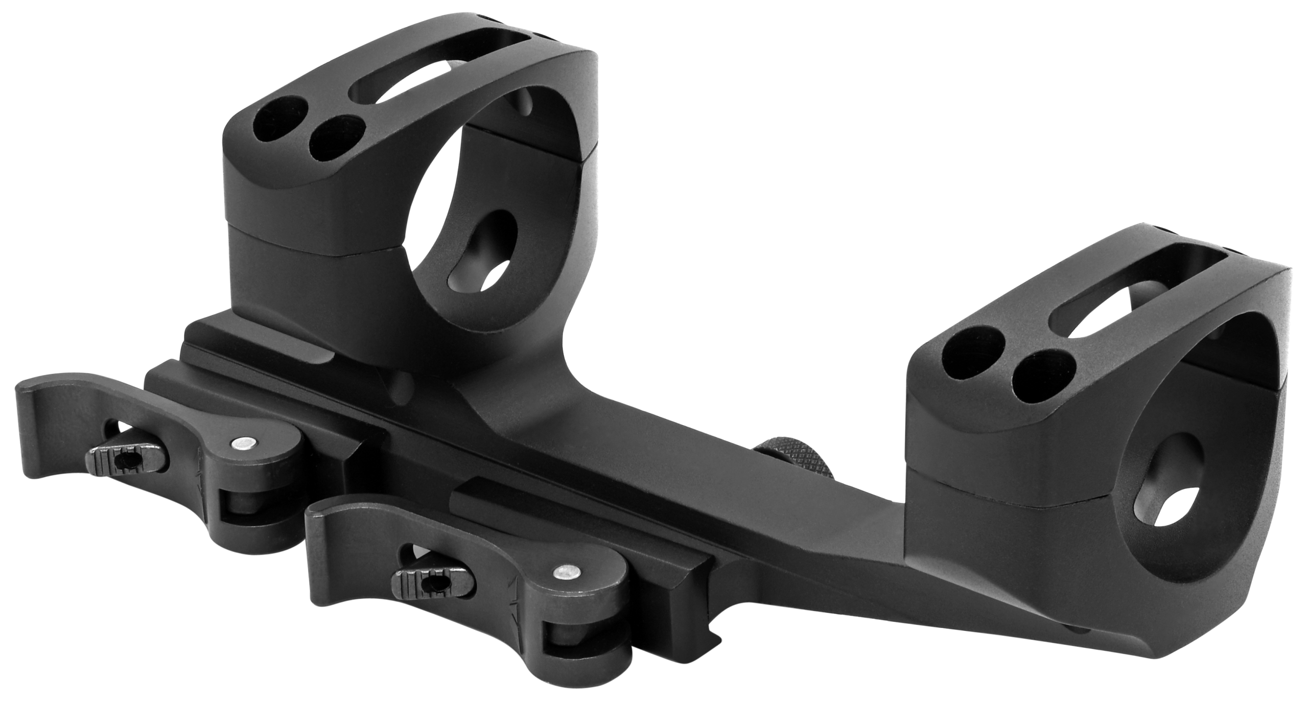 Warne QDXSKEL30TW QD XSKEL Skeletonized Scope Mount/Ring Combo 30mm Ultra High - Black Anodized