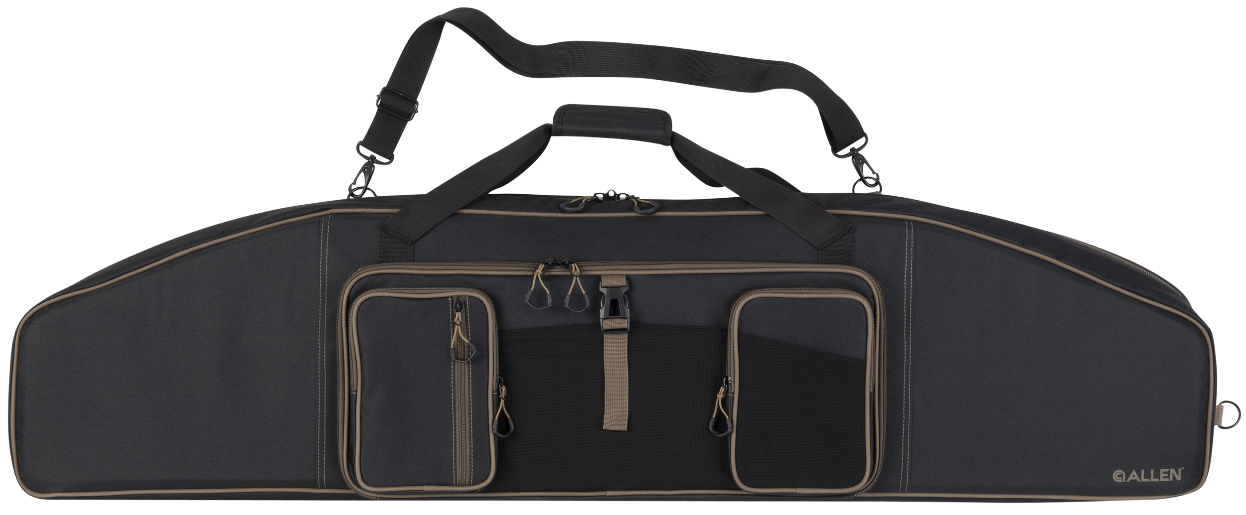 Allen Tower Double 50" Rifle Case Black/Gold Endura - Holds 2 Rifles