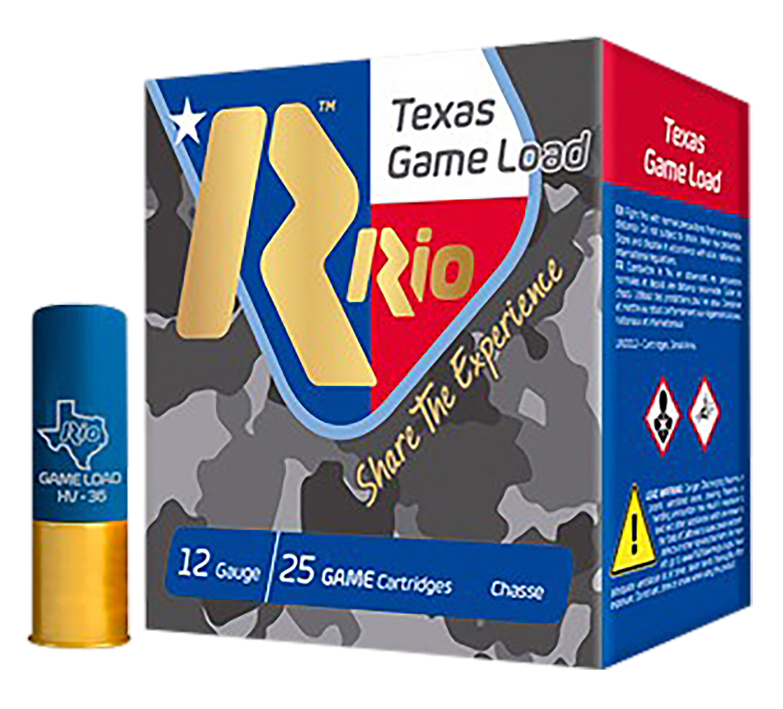 Rio Ammunition Texas Game Load High Velocity 12 Gauge 2.75" 1-1/4 oz 8 Shot - Box or Case