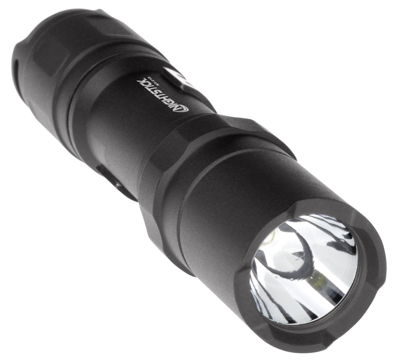 Bayco Nightstick MT-210 Mini-TAC Pro AA 50/80/150 Lumen White LED Flashlight - Black Anodized