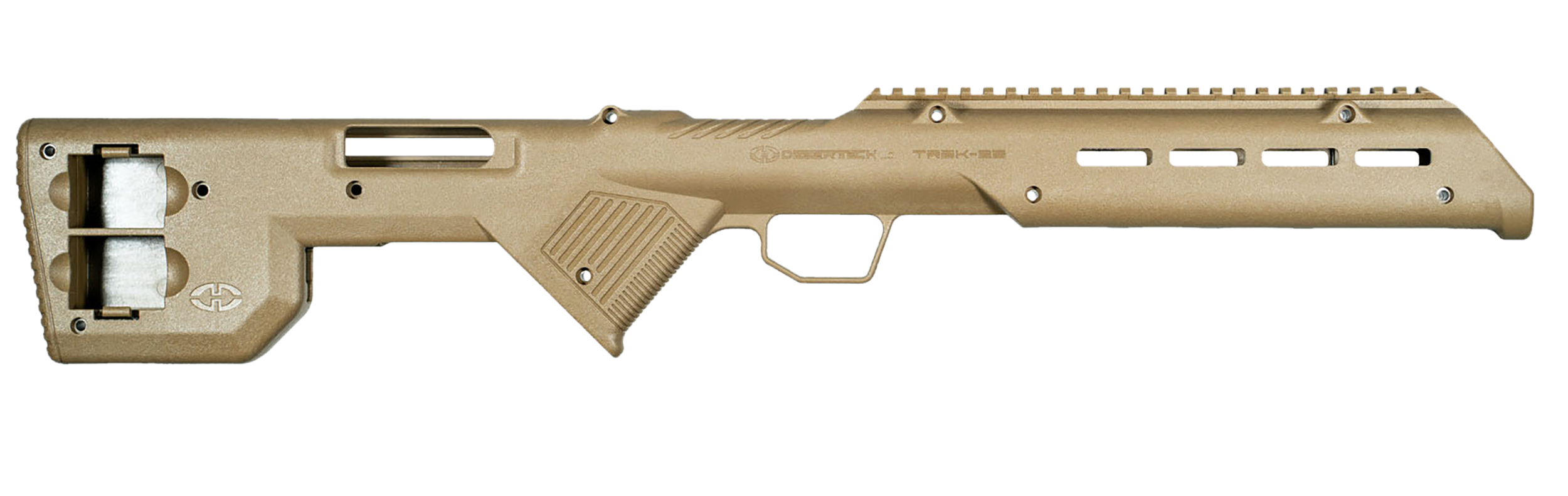 Desert Tech TREK-22 Fixed Bullpup Rifle Chassis Flat Dark Earth Synthetic - Fits Ruger 10/22 26.75" OAL