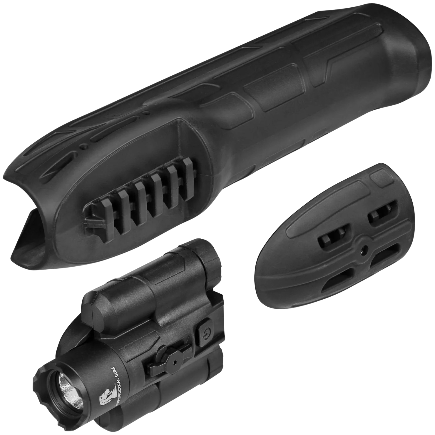 Adaptive Tactical EX Performance Forend 300 Lumen Flashlight Black Polymer 2" Picatinny - Mossberg 500/590/Maverick 88