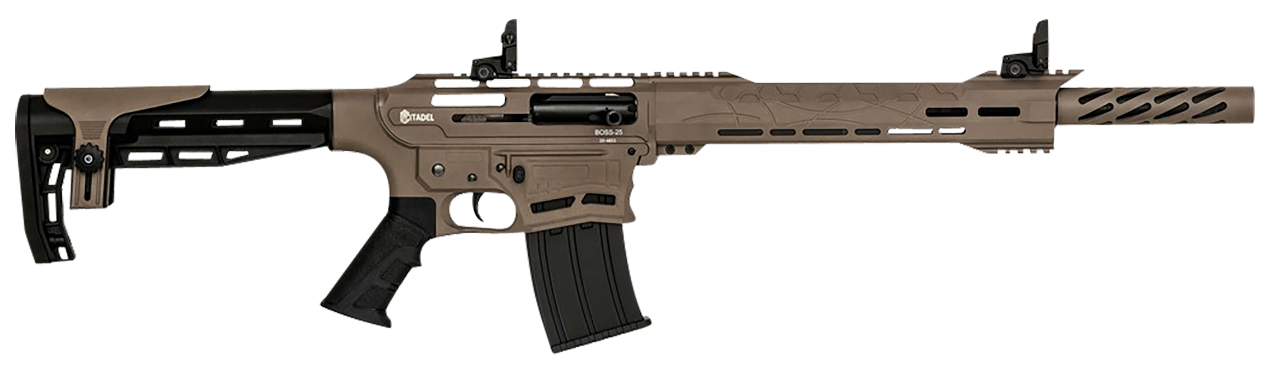Citadel Boss25 12 Gauge 18.75" 5+1 Semi-Auto Shotgun - FDE
