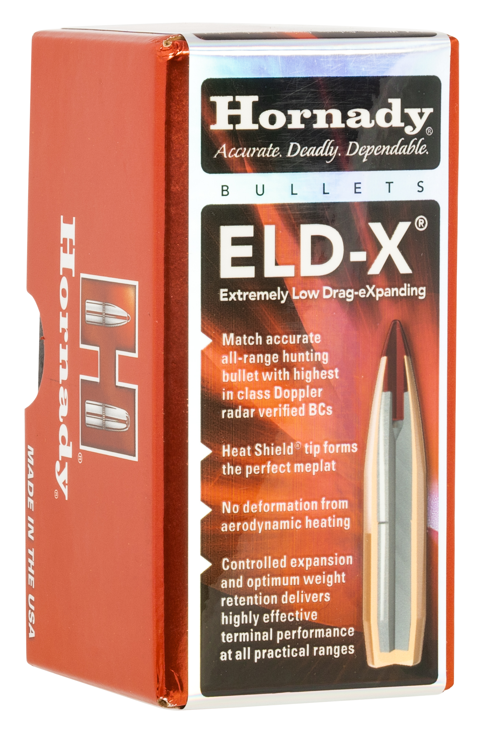 Hornady ELD-X 22 Cal .224 80gr Reloading Bullets - 100/Box