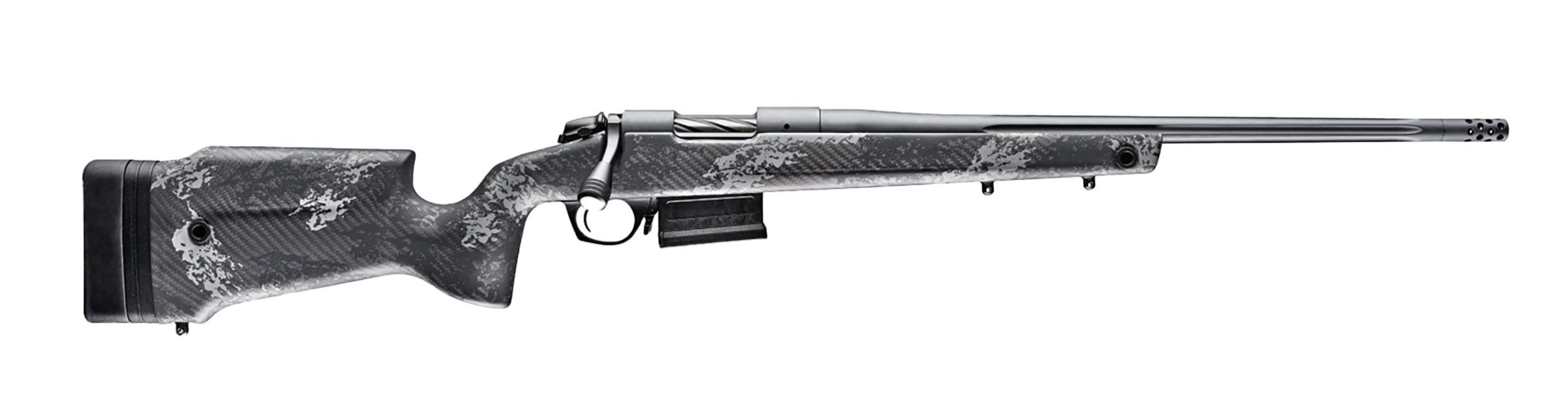 Bergara Rifles B-14 Crest 22-250 Rem 20" 5+1 Bolt-Action Rifle - Sniper Gray Cerakote
