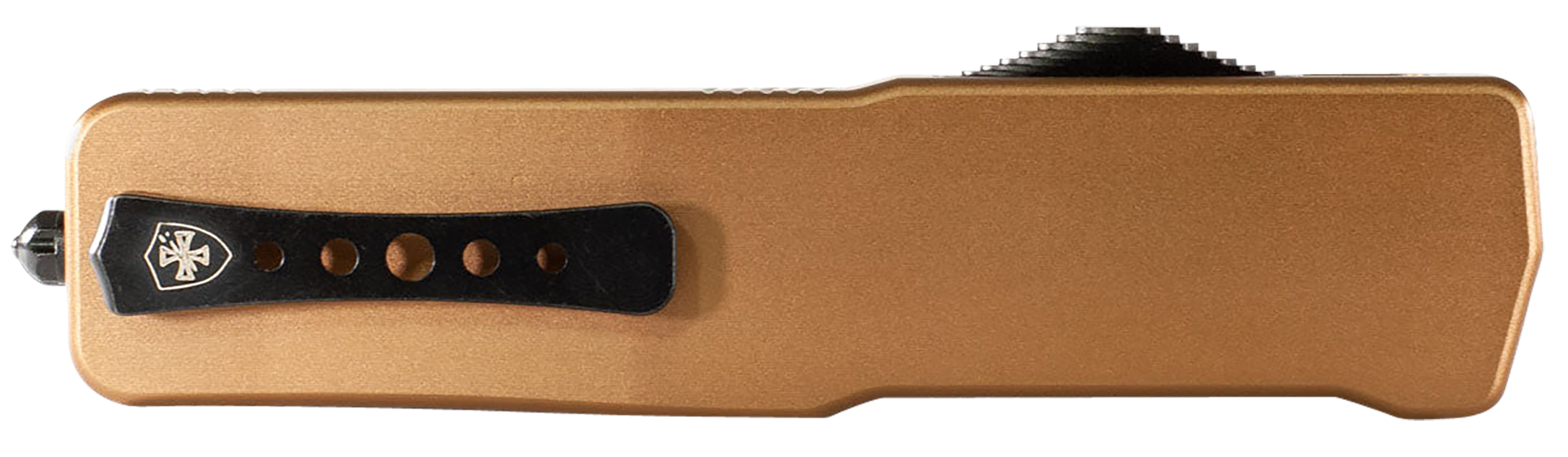 Templar Knife Premium LW Large 3.50" OTF Tanto Plain D2 Steel Bronze Anodized Aluminum Handle