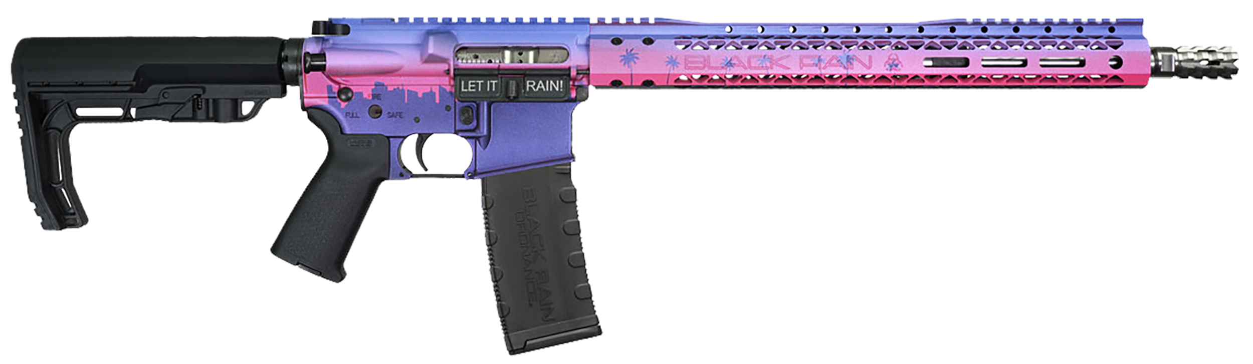 Black Rain Spec15 Miami Nights 5.56 NATO 16" 30+1 Semi-Auto AR-15 Rifle