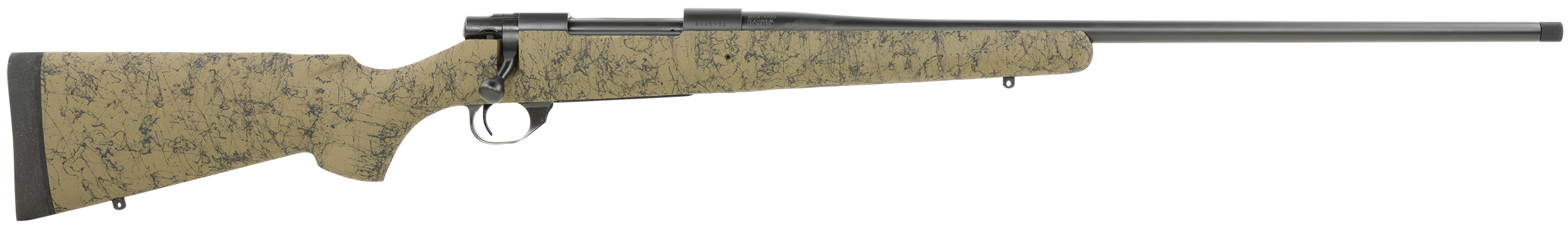 Howa M1500 HS Precision 300 Win Mag 24" 3+1 Bolt Action Rifle - Green/Black Webbed Stock