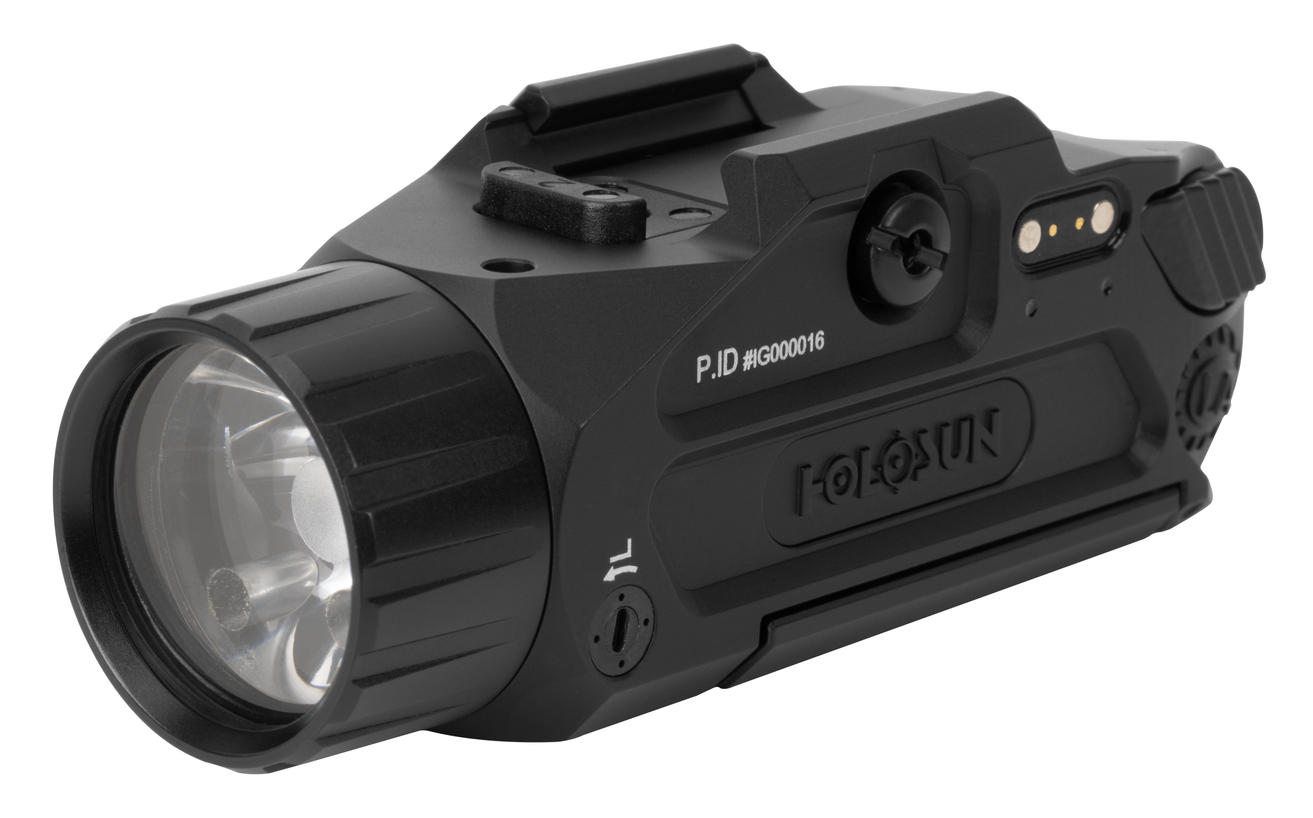 Holosun P.ID Dual 400/800 Lumen Pistol Light w/ Green & IR Laser - Black Anodized