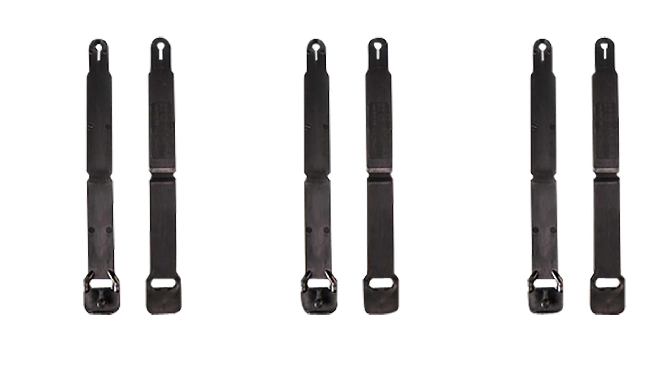 High Speed Gear 91SC12BK MOLLE Clips Short Black Polymer 12-Pack