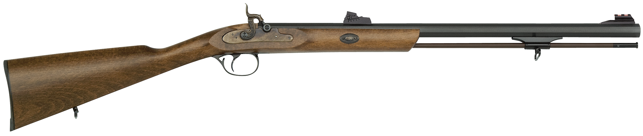 Traditions Deerhunter 50 Cal Percussion 24" Blued Octagon Hardwood Stock Single Shot Muzzleloader