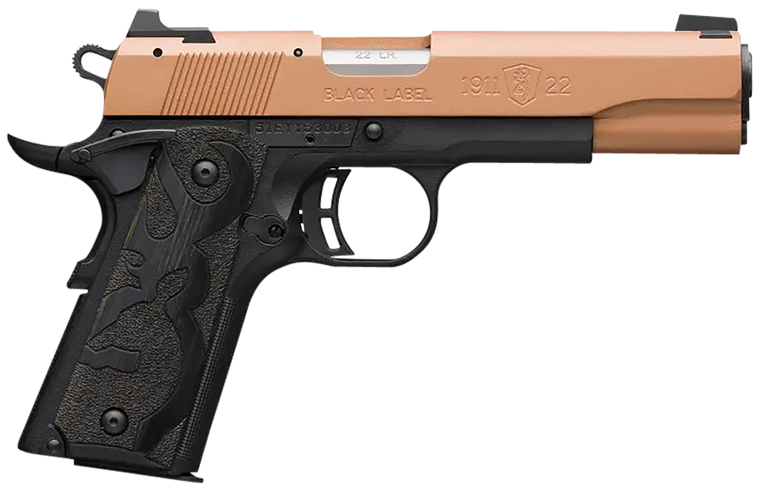 Browning 1911 Black Label Full Size 22 LR 4.25" 10+1 Semi-Auto Pistol - Copper Cerakote
