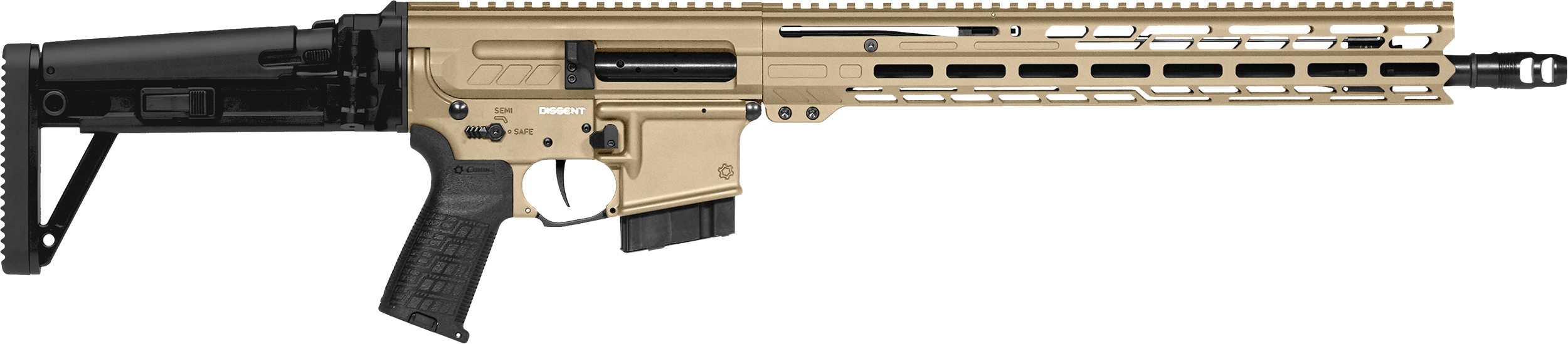 CMMG Dissent MK4 6mm ARC 16.10" 10+1 Semi-Auto Rifle - Coyote Tan