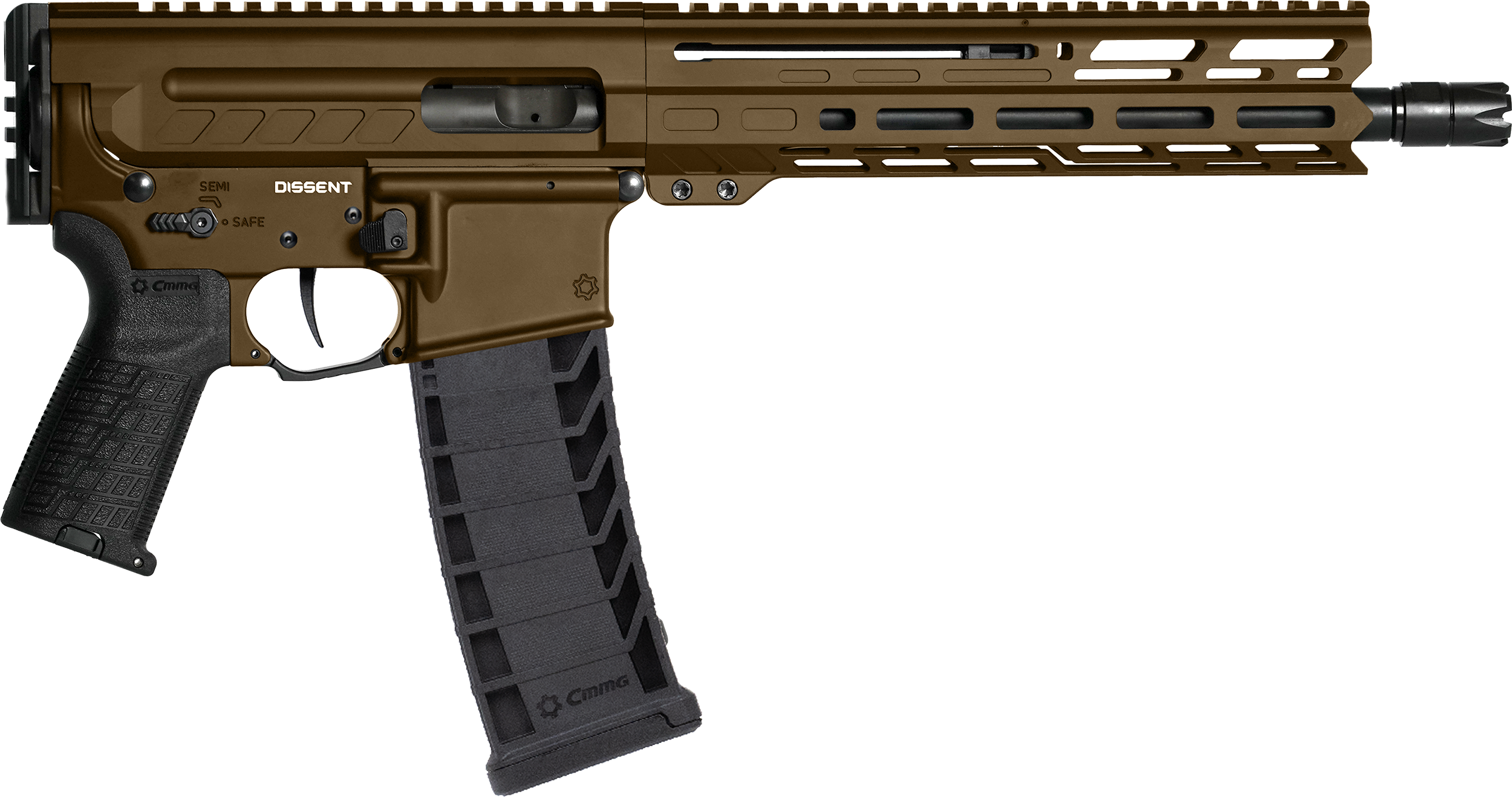CMMG Dissent MK4 9mm Luger 10.50" 33+1 Semi-Auto Pistol - Midnight Bronze