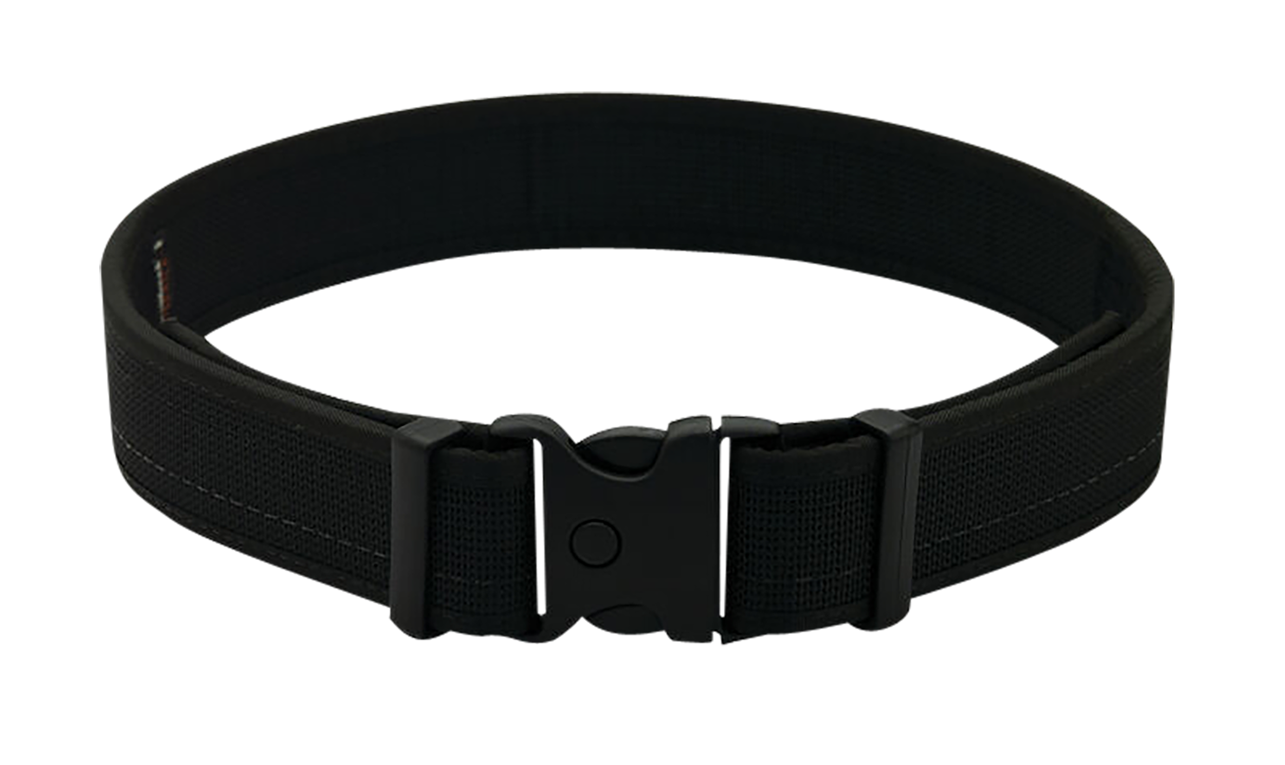 Uncle Mike's Deluxe Duty Gun Belt Matte Black Double Layer Nylon 44/48 2" Buckle
