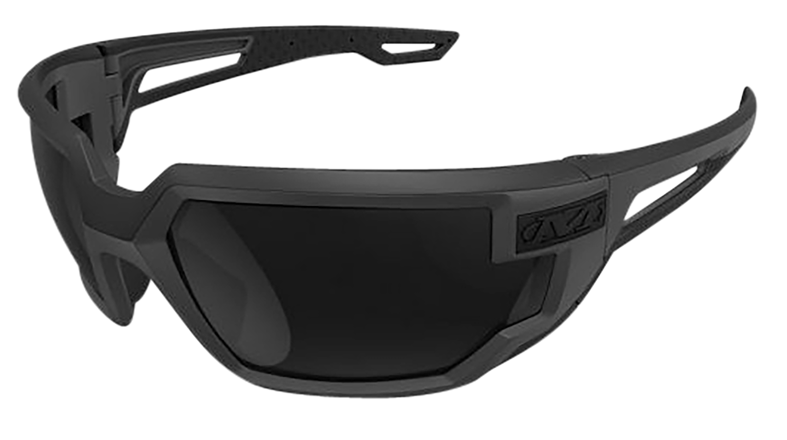 Mechanix Wear Type-X OSFA Black Lens Anti-Scratch Wraparound Safety Glasses - Black Frame
