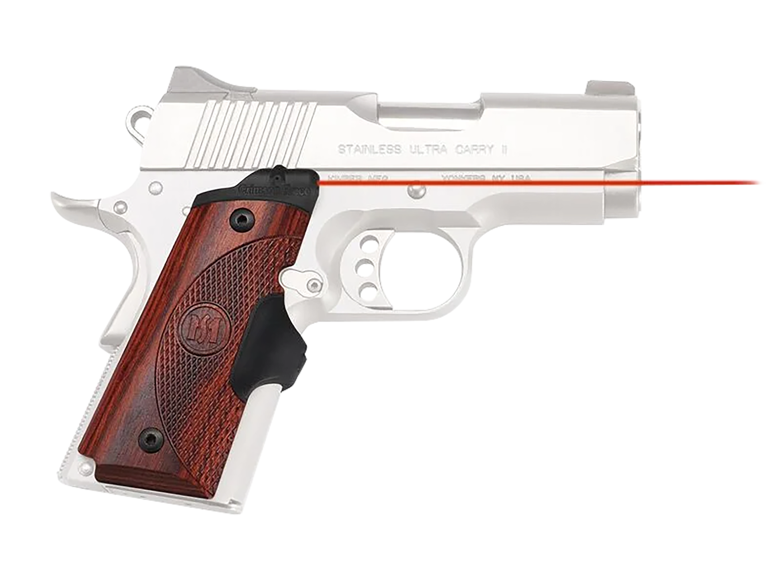 Crimson Trace LG-902 Lasergrips Master Series 1911 Compact Red Laser Rosewood