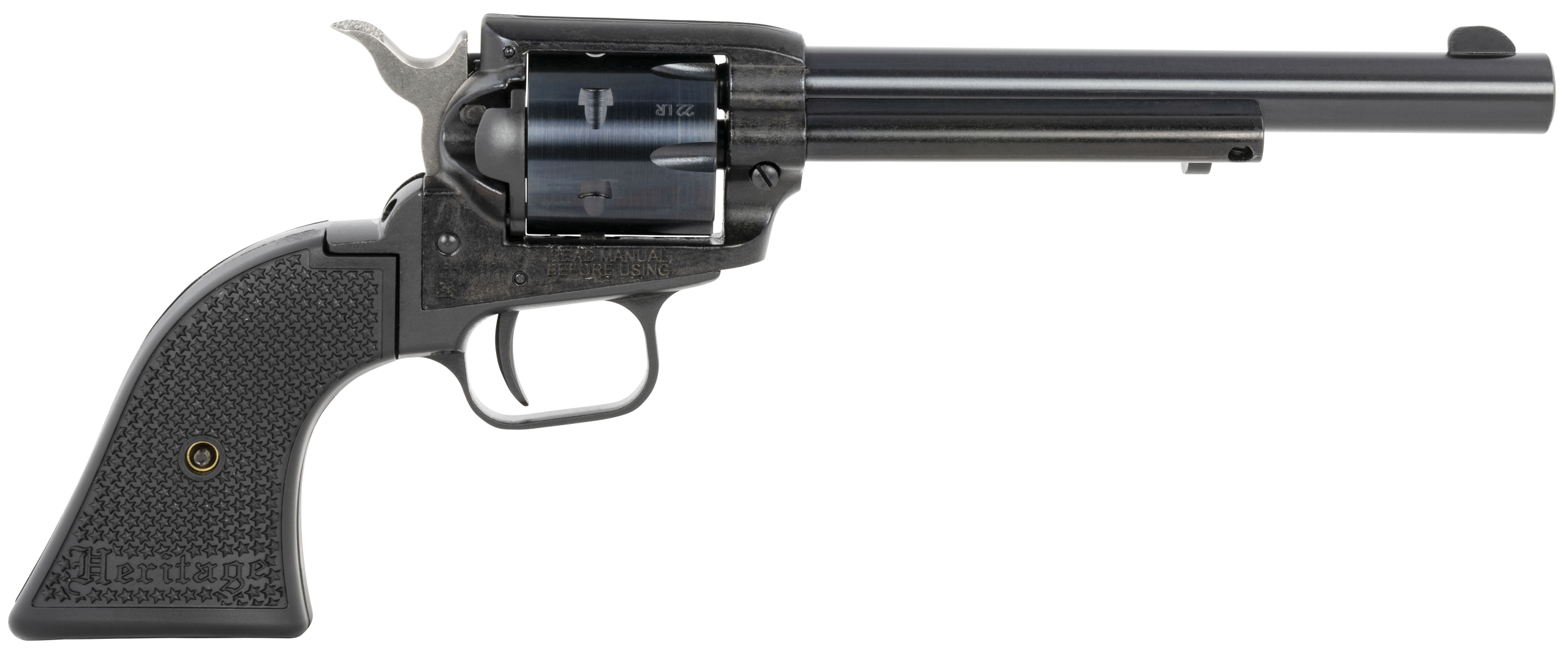 Heritage Mfg Rough Rider 22 LR 6.5" 6-Rd SAO Revolver - Black