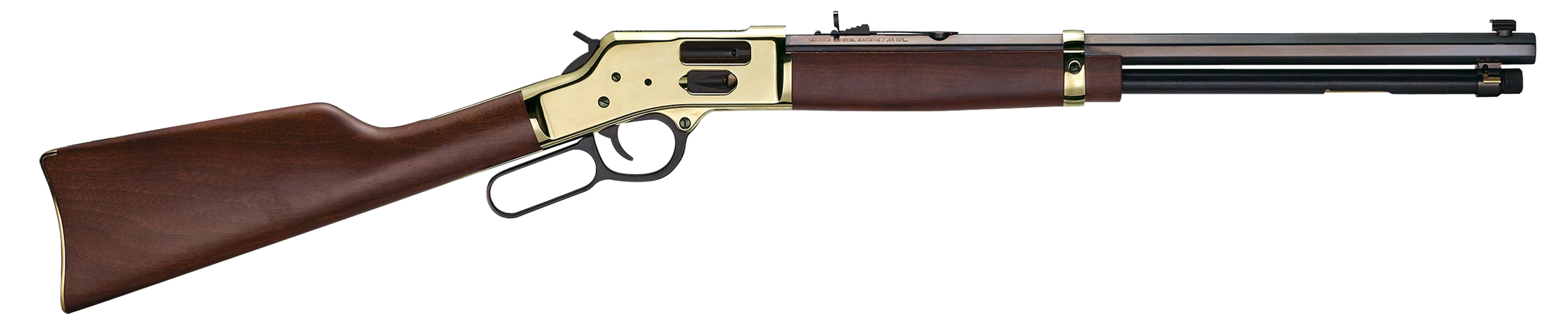 Henry H006GC Side Gate 45 Colt (LC) 10+1 20" Blued Octagon Lever-Action Rifle - Polished Brass Receiver