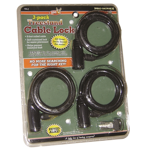 HME HME Treestand Cable Locks 3 pk. HME-TCL-3 TCL3