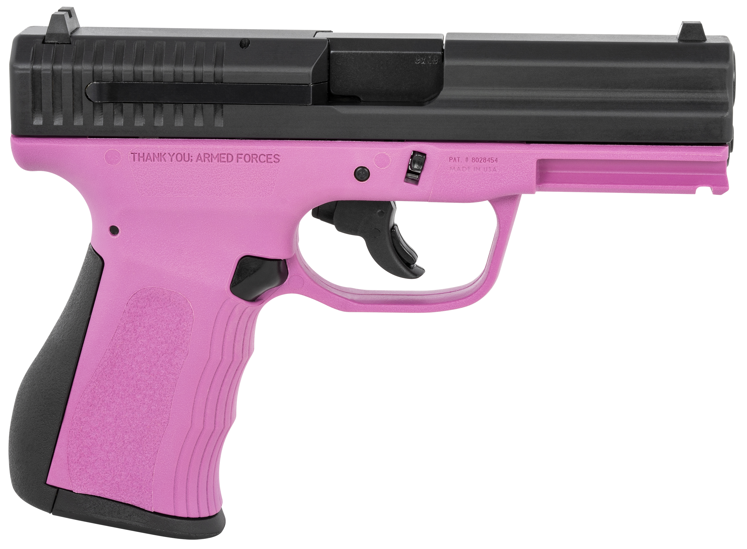FMK 9C1 G2 Pistol G9C1G2PKSSCM, 9mm Luger, 4in, Black Backstrap Grips, Pink Finish, 10 Rds
