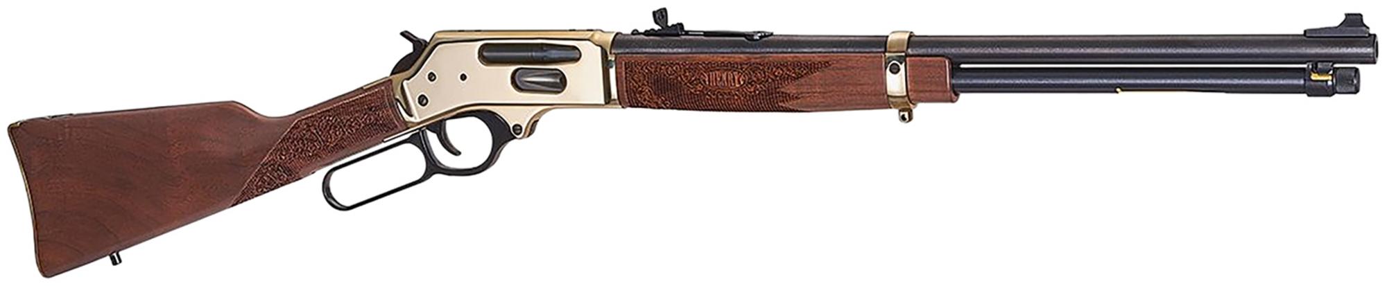 Henry Side Gate Lever Action Rifle H024360BH, 360 Buckhammer, 20", Brass Receiver, Walnut Stock, 5 Rds