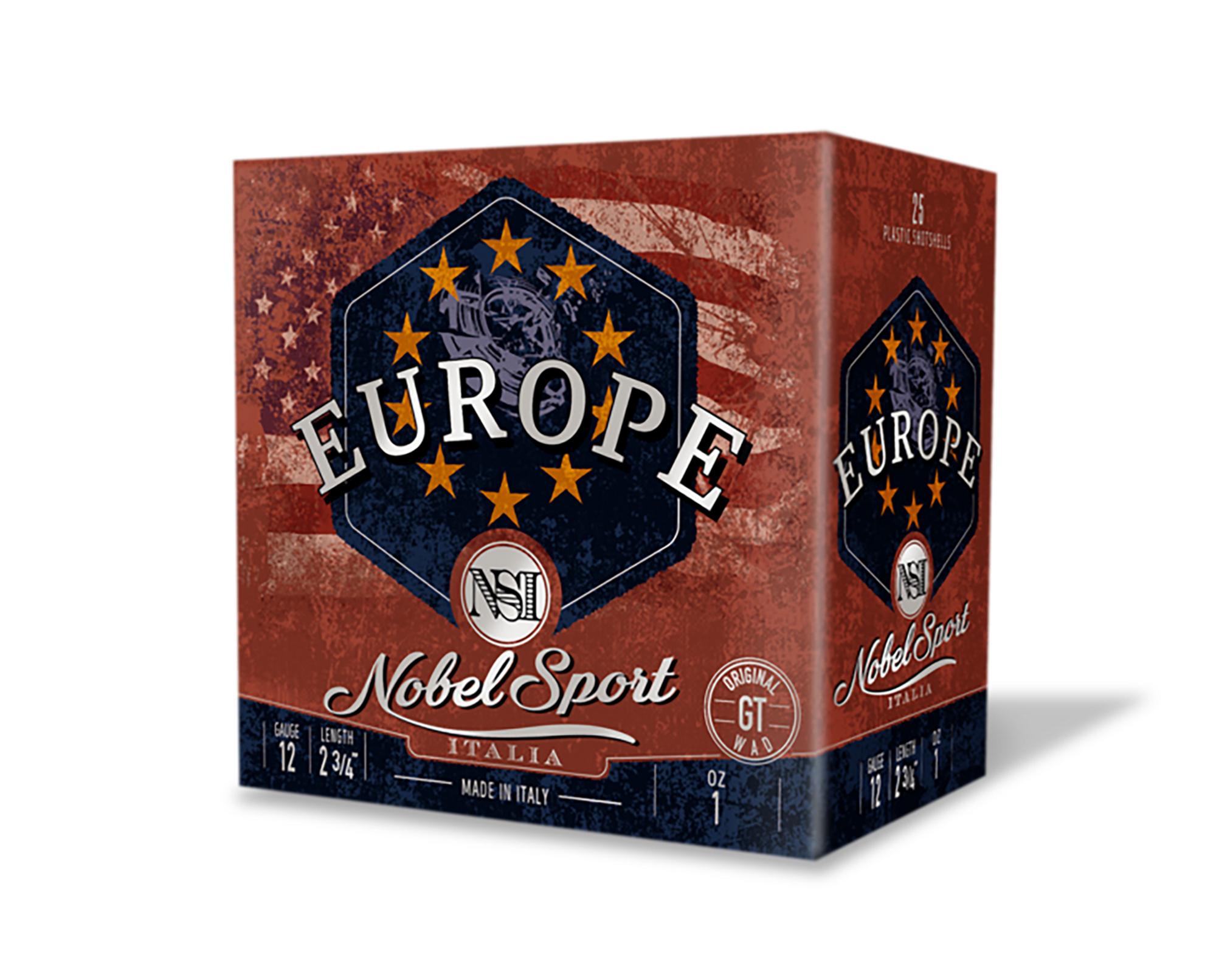 Nobel Sport Europe Shotshells ANSEU12175, 12 Gauge, 2-3/4", 1 oz, 1250 fps, #7.5 Lead Shot, 25 Rds/box