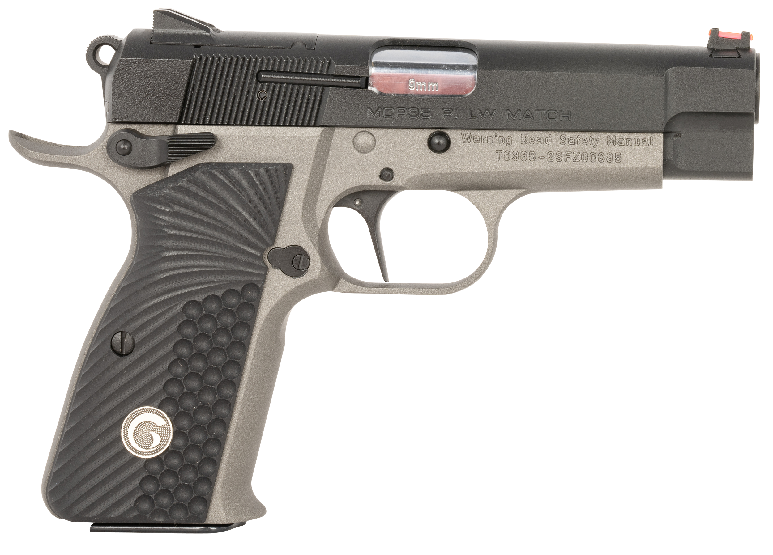 EAA MCP 35 PI Lightweight Optic Ready Pistol 390432, 9mm Luger, 3.88in, Black G10, Tungsten Gray Cerakote w/Black Controls Finish, 15 Rds