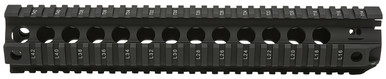 BCM BCM-QRF-12-556-BLK QRF 12" Free-Floating Style Made of Aluminum with Black Anodized Finish & Picatinny Rail for AR-Platform
