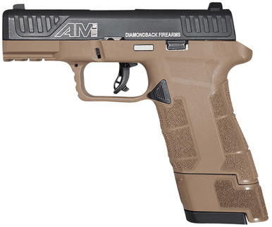 Diamondback DB0300P061 AM2 Sub-Compact Frame 9mm Luger 12+1/17+1, 3.50" Stainless Steel Barrel