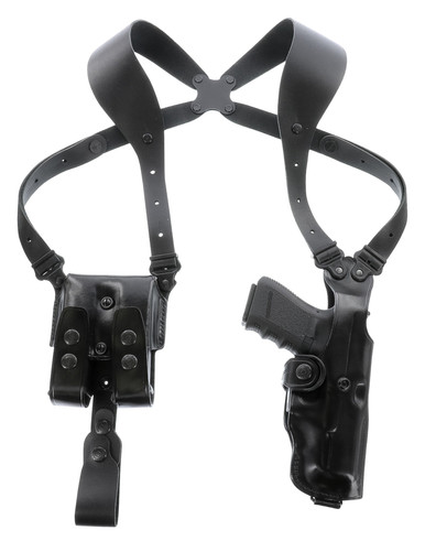 Galco Holsters VHS 4.0 Shoulder System Black Leather Harness Fits 1911 Fits 5" Barrel