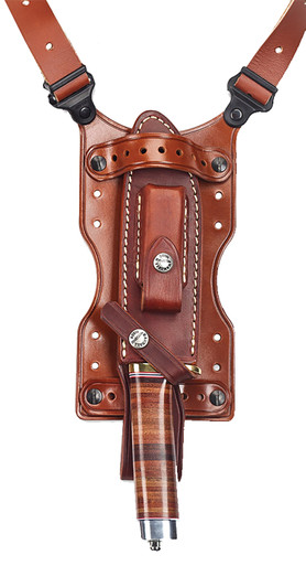 Galco Shuka Knife Holder Over The Shoulder Tan Leather