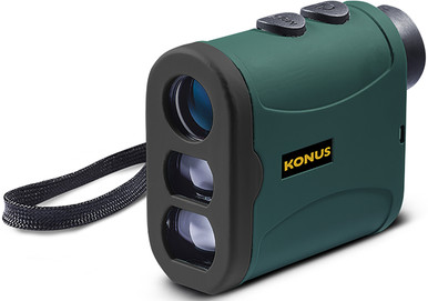 Konus Rangefinder EVO-1200 LRF 6x25mm 1200 yds Max Distance Black Rubber Armor