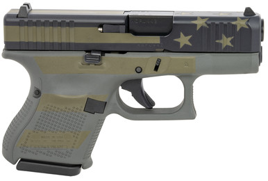 Glock UA265S204OP G26 Gen5 Sub-Compact 9mm Luger 10+1 3.43" Operator Flag-USA Made