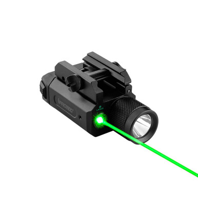 iProTec RM600LSG Rail Mount Light + Green Laser - Black Finish