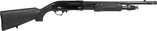IVER JOHNSON PUMP 12GA 3" 18" MUZZLE BRAKE BLUED SYNTHETIC PAS12MB