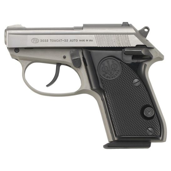 Beretta 3032 Tomcat Inox .32Auto Tip-Up Barrel Stainless Steel Pistol #J320500