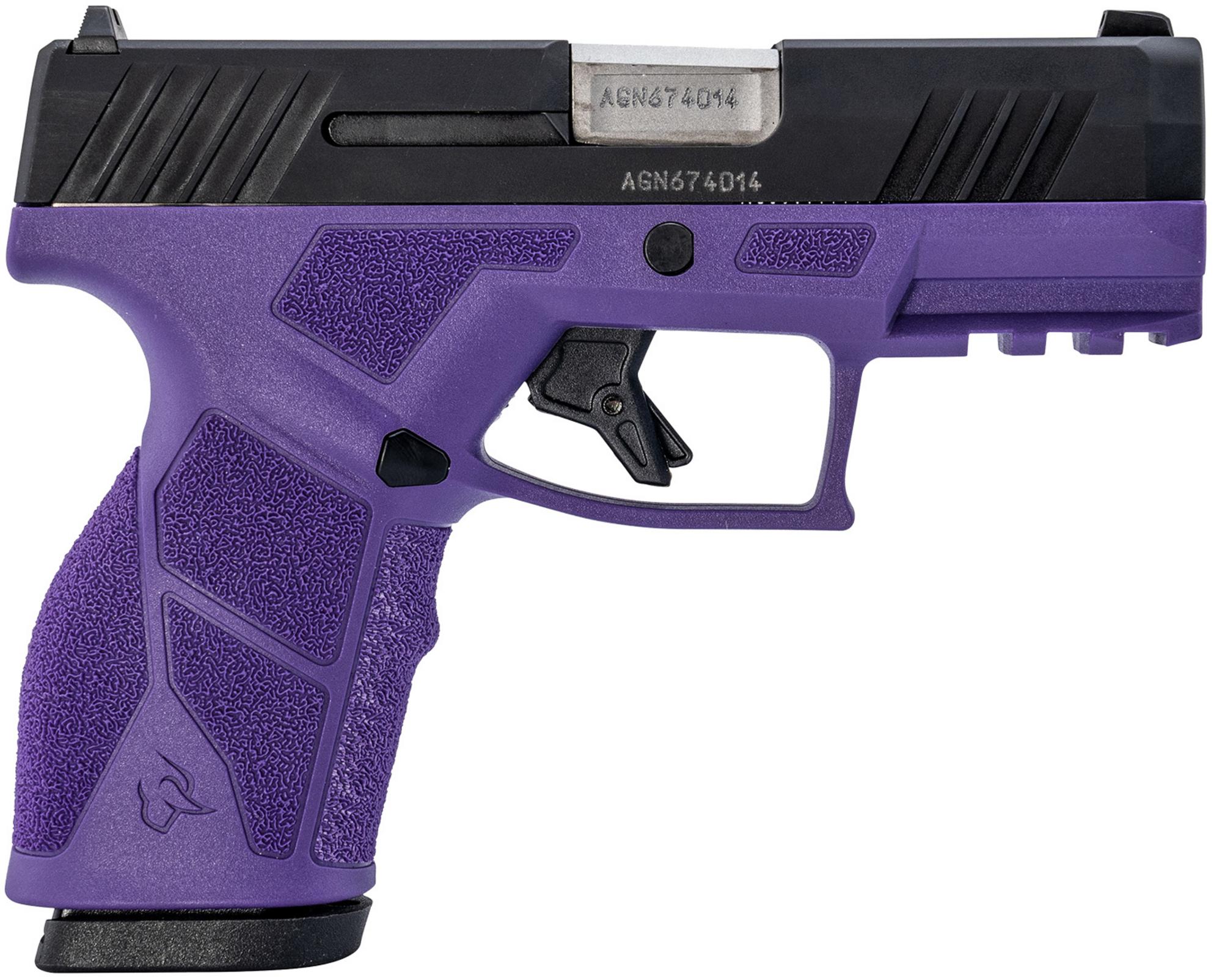 Taurus GX2 Compact Pistol 1GX2931DP, 9mm, 3.37", Ergonomic Polymer Grips, Dark Purple Finish, 13 Rds