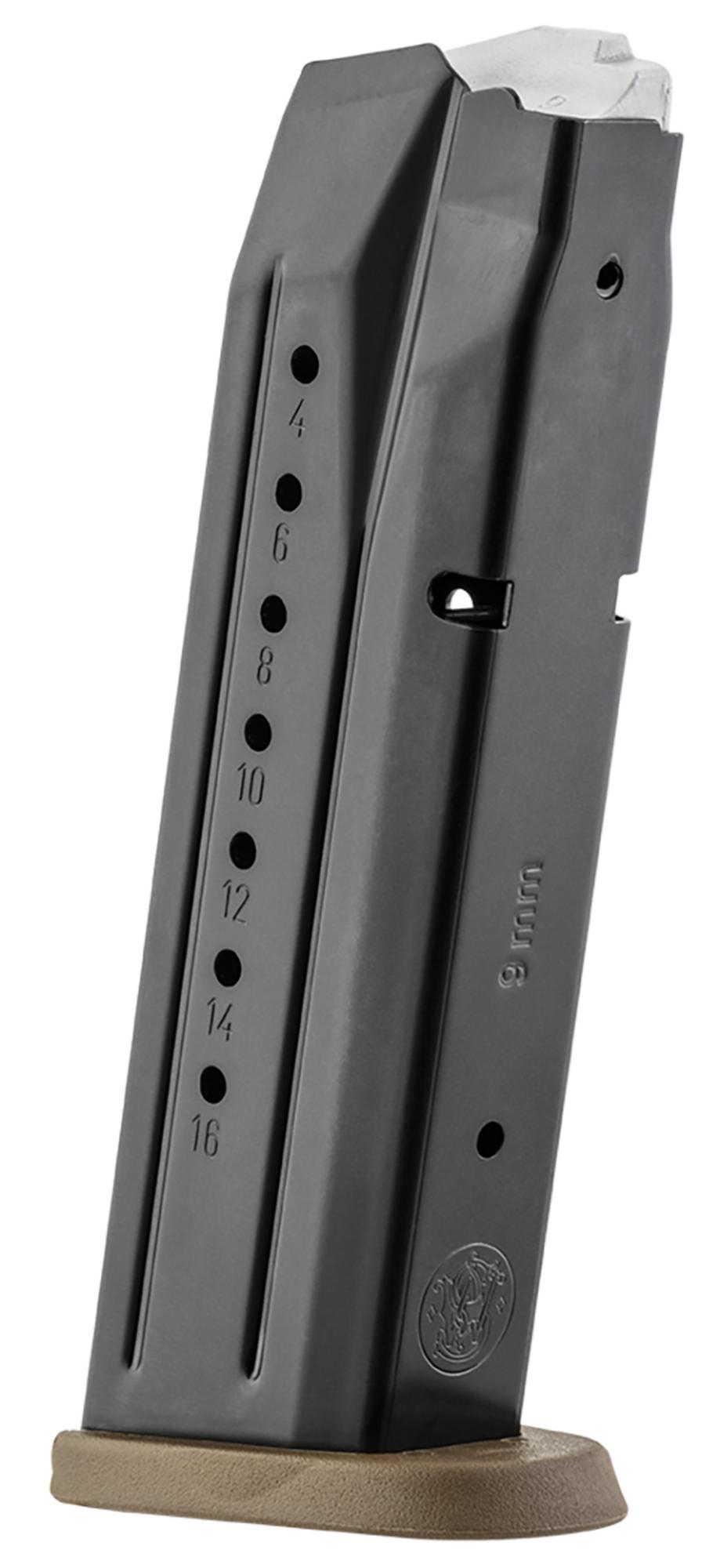 Smith and Wesson M&P 9mm Luger 17 Rounds Black/FDE Magazine (3007345)