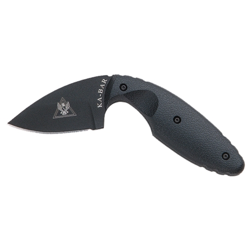KA-BAR TDI LE KINFE 5.625 OAL 2.313 IN DROP POINT BLADE BLACK W/ BLACK POLY SHEATH CP 1480CP